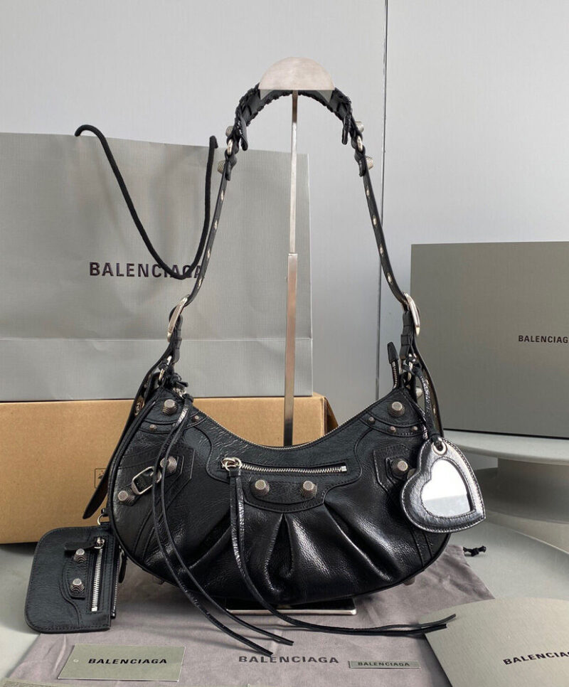 Balenciaga Le Cagole Small Shoulder Bag Black